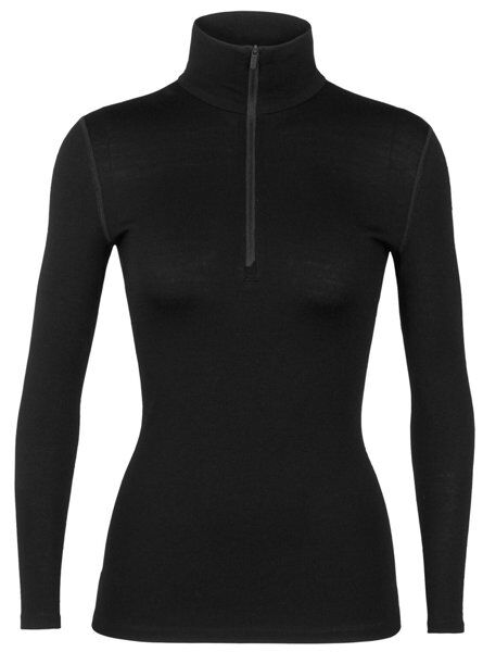 Icebreaker Merino 260 Tech Half Zip - maglietta tecnica a maniche lunghe - donna Black S