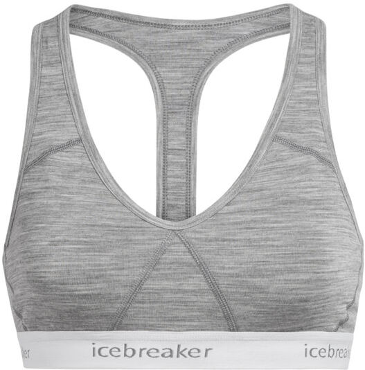 Icebreaker Merino Sprite - reggiseno sportivo a supporto leggero - donna Grey XS