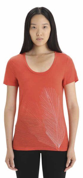 Icebreaker Merino Tech Lite II Scoop Tee Plume - T-shirt - donna Orange XS