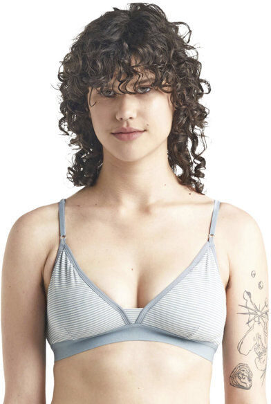 Icebreaker Merino Siren - reggiseno sportivo basso sostegno - donna Grey/Green XS