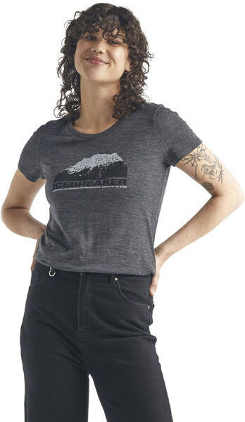 Icebreaker Merino Tech Lite SS Low Crewe Mountain - T-shirt - donna Grey XL