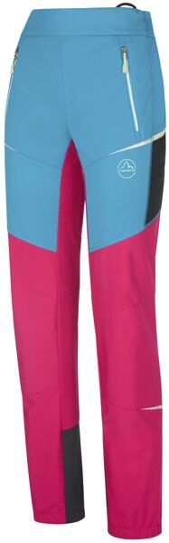 La Sportiva Ikarus Pant - pantaloni scialpinismo - donna Pink/Light Blue/Black M