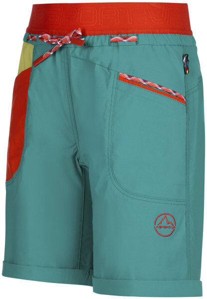 La Sportiva Mantra W - pantaloni corti arrampicata - donna Light Green/Orange XS