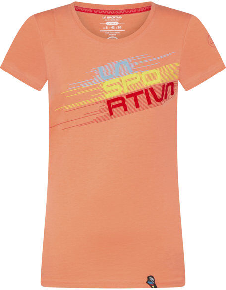 La Sportiva Stripe Evo W - T-shirt arrampicata - donna Light Orange S