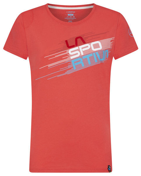 La Sportiva Stripe Evo W - T-shirt arrampicata - donna Red L