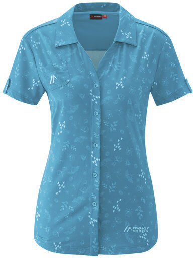 Maier Sports Lleyn W - camicia a maniche corte - donna Light Blue 50