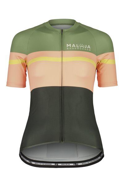 maloja MadrisaM. - maglia ciclismo - donna Green/Orange/Black XS