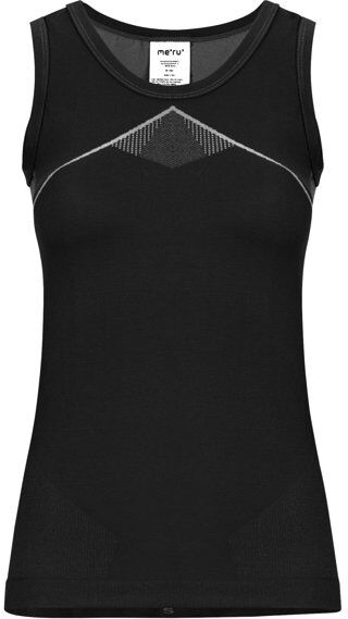 Meru Aniak SL - maglietta tecnica senza maniche - donna Black/Grey XL