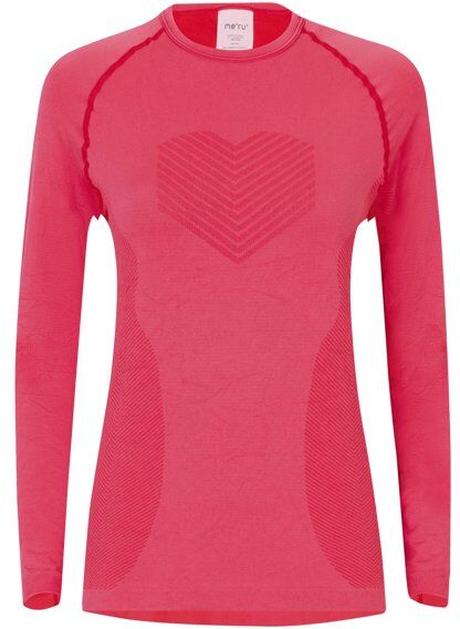 Meru Atka LS - maglietta tecnica - donna Pink S