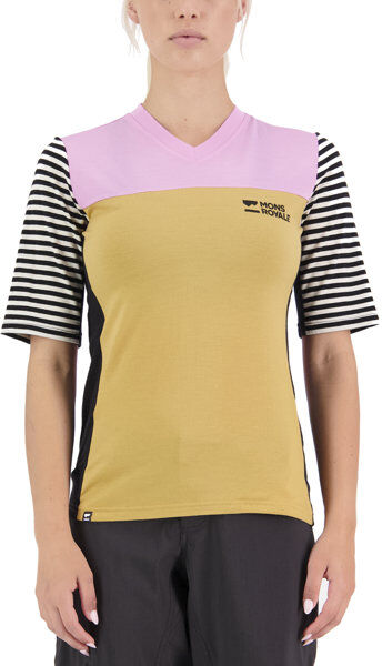 Mons Royale Redwood Enduro VT - maglia MTB - donna Yellow/Pink XS