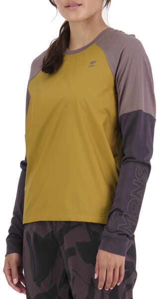 Mons Royale Tarn Merino Wind Jersey - maglia MTB a maniche lunghe - donna Dark Yellow L