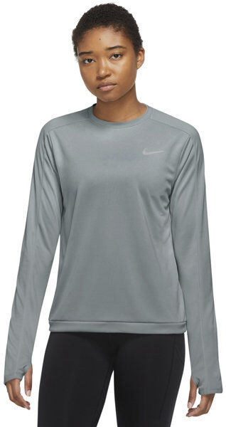 Nike Dri-FIT Crew-Neck - maglia running a maniche lunghe - donna Grey S