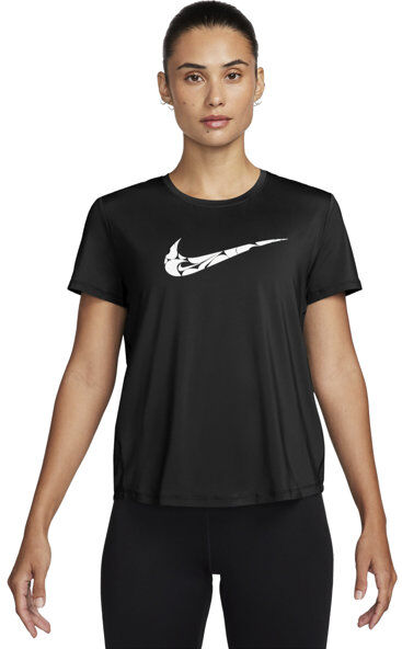 Nike Dri-FIT One Swoosh - maglia running - donna Black/White L