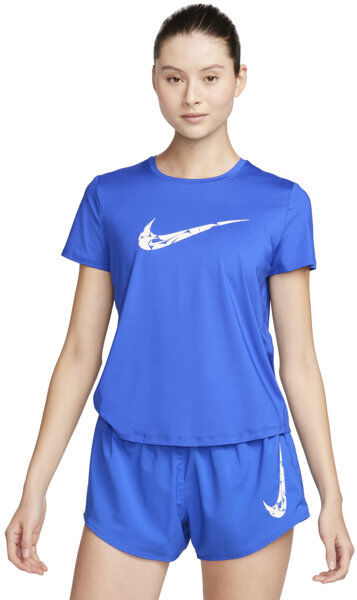 Nike Dri-FIT One Swoosh - maglia running - donna Blue/White XS