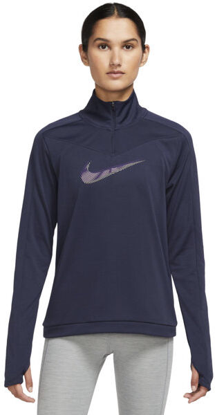 Nike Dri-FIT Swoosh 1/2 Zip - maglia running - donna Purple M