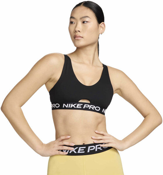 Nike Indy Plunge W - reggiseno sportivo medio sostegno - donna Black M