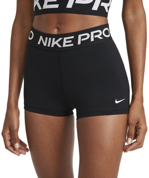 Nike Pro W 3 - pantaloni fitness corti - donna Black S