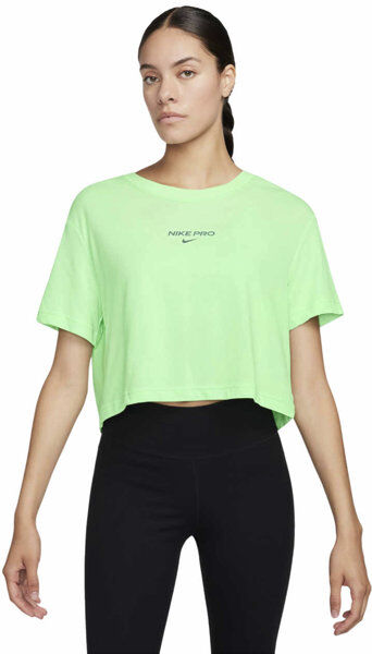 Nike Pro Dri-FIT W - T-shirt - donna Green XS