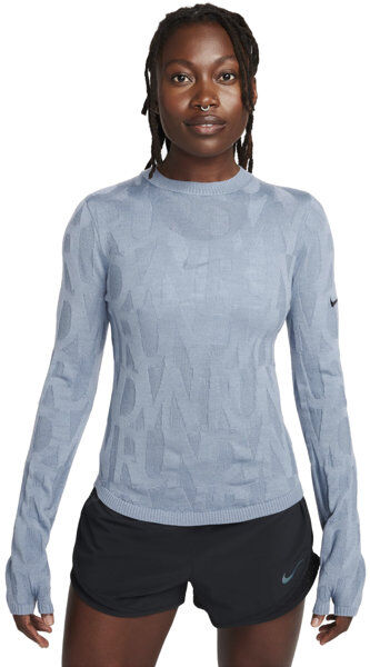 Nike Run Division - maglia running maniche lunghe - donna Light Blue S