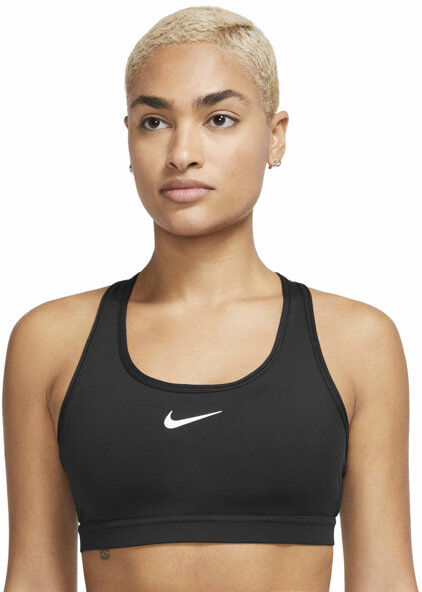 Nike Swoosh W - reggiseno sportivo medio sostegno - donna Black L