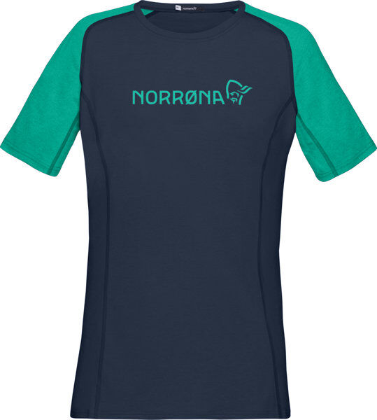 Norrona Fjora Equaliser Lightweight - t-shirt sport di montagna - donna Blue/Green S