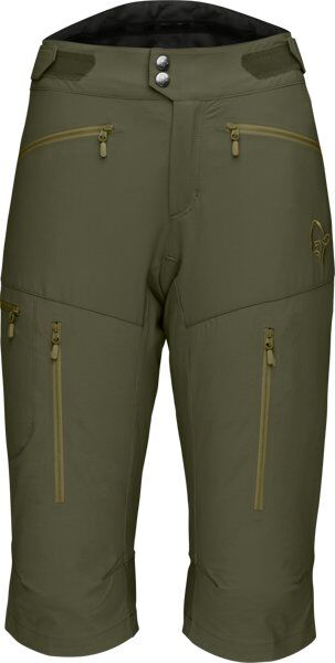 Norrona Fjora Flex 1 - pantaloni corti trekking - donna Dark Green S