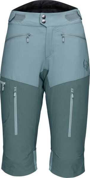 Norrona Fjora Flex 1 - pantaloni corti trekking - donna Light Blue S