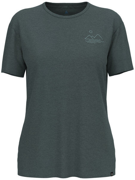 Odlo Ascent Sun. Sea. Mou - T-shirt - donna Dark Green XL