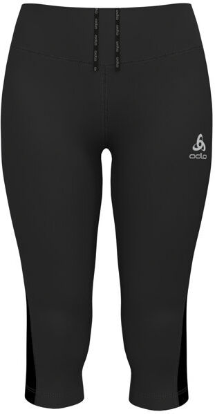 Odlo Essentials Mesh - pantaloni running 3/4 - donna Black L