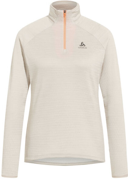 Odlo Midlayer 1/2 Zip Millenium Element - felpa in pile - donna Beige XS