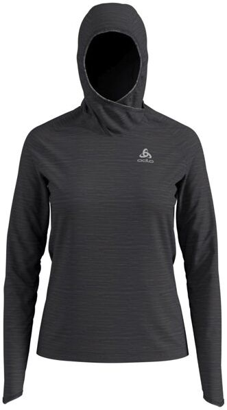 Odlo Midlayer Millennium Element - maglia con cappuccio running - donna Dark Grey M