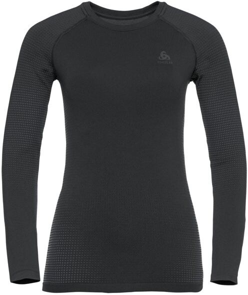 Odlo Performance Warm Eco Baselayer - maglietta tecnica - donna Black XL