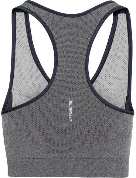 Odlo Seamless Medium Ceramicool (Cup B) - reggiseno sportivo medio sostegno - donna Grey/Light Grey XL