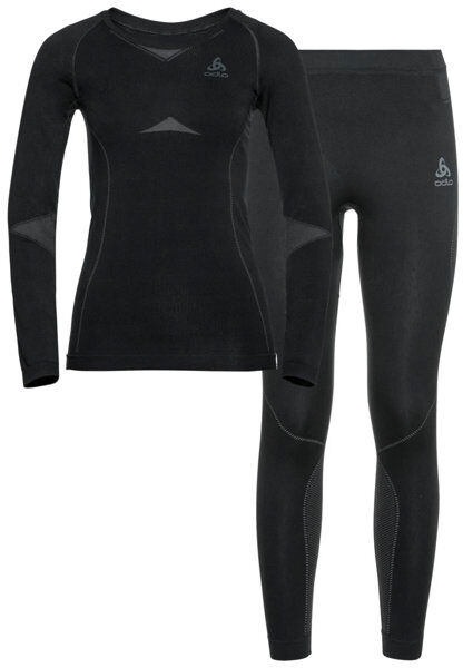 Odlo Winter Specials Performance Evolution Warm - set intimo - donna Black XS