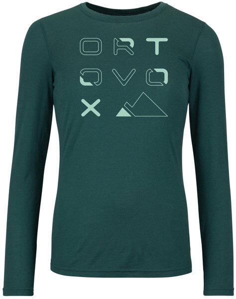 Ortovox 185 Merino Brand Outline W - maglietta tecnica - donna Green M