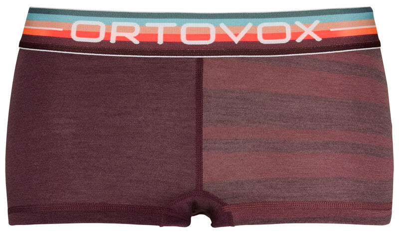Ortovox 185 Rock'n'wool Hot - boxer - donna Bordeaux L