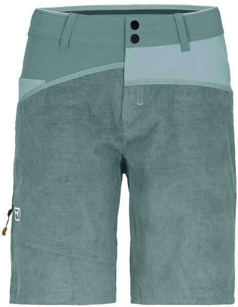 Ortovox Casale W - pantaloni corti arrampicata - donna Green/Light Blue XS