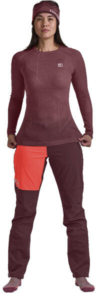 Ortovox Merino Thermovent - maglietta tecnica a maniche lunghe - donna Red L