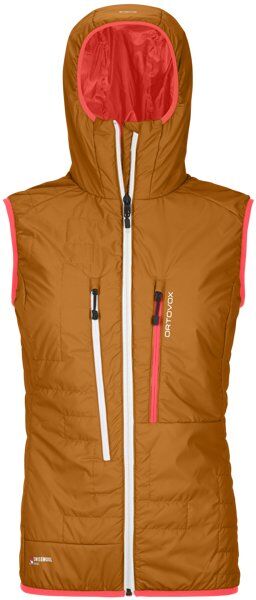 Ortovox Swisswool Piz Boè - gilet sci alpinismo - donna Orange/Pink L