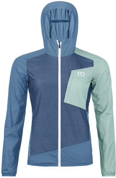 Ortovox Windbreaker W - giacca softshell - donna Light Blue/Light Green XS