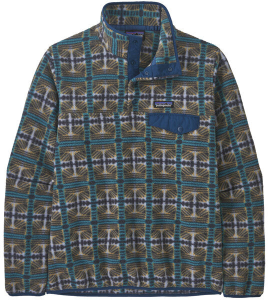 Patagonia Ws LW Synch Snap-T P/O - felpa in pile - donna Blue/Brown XS