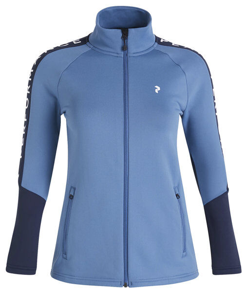 Peak Performance W Rider Zip - felpa in pile - donna Light Blue/Blue L