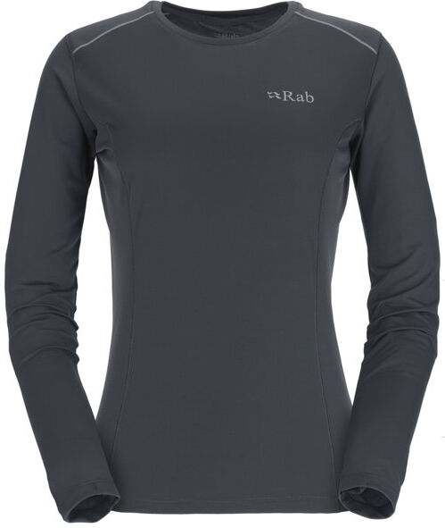 Rab Force LS Tee W - maglietta tecnica - donna Dark Grey 8 UK