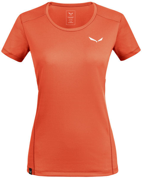 Salewa *Sporty B 4 Dry M S/S - T-shirt trekking - donna Dark Orange/White I48 D42