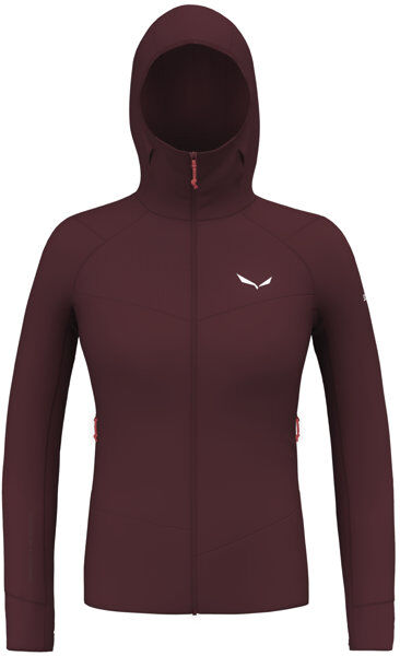 Salewa Agner Pl W Hoodie - felpa in pile - donna Dark Red I48 D42