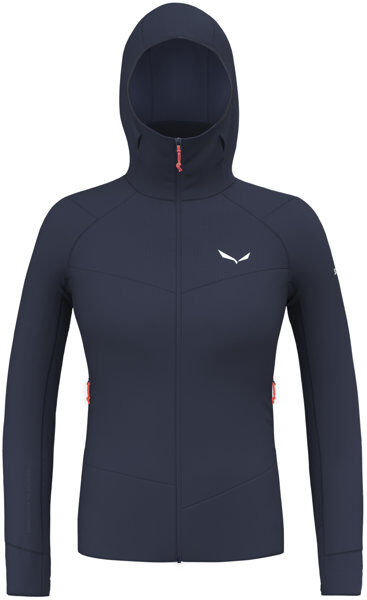 Salewa Agner Pl W Hoodie - felpa in pile - donna Dark Blue/Red I44 D38