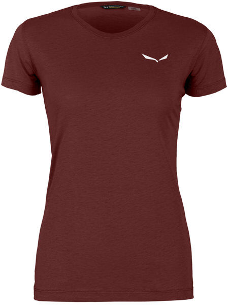 Salewa Alpine Hemp Logo - T-shirt - donna Dark Red/White I42 D36