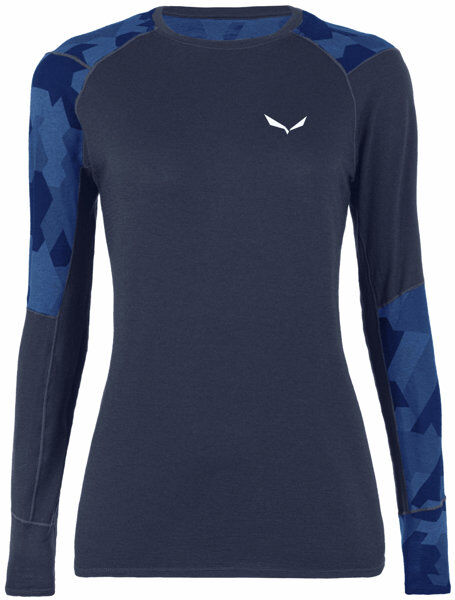 Salewa Cristallo Warm AMR - maglietta tecnica a maniche lunghe - donna Dark Blue I42 D36