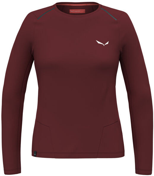 Salewa Pedroc Dry W - maglia a maniche lunghe - donna Dark Red I40 D34