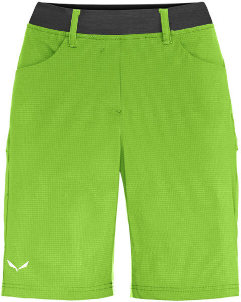 Salewa Puez 3 Dst - pantaloni corti trekking - donna Light Green/Dark Grey/White I46 D40